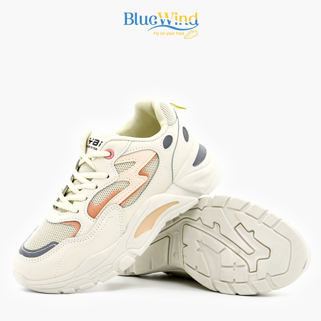Giày Thể Thao Nữ Đế Cao Da Mềm Kiểu Dáng Hàn Quốc BLUEWIND 68750