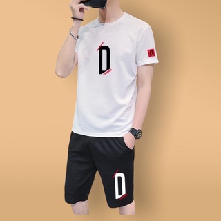 ĐỒ BỘ THỂ THAO NAM PHONG CÁCH 🚚 FREESHIP 🚚 QUẦN ÁO NAM IN HÌNH CHỮ D CHẤT THUN LẠNH MỀM MỊN