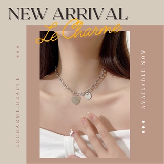 Vòng cổ choker rose heart đồng xu trái tim cá tính sang chảnh vc025 le charme