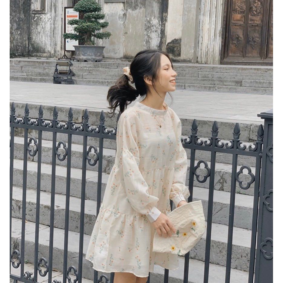 [Mã SKAMA06 giảm 8% tối đa 50K đơn 250K] ĐẦM BABYDOLL HOA NHÍ TAY BỒNG | BigBuy360 - bigbuy360.vn
