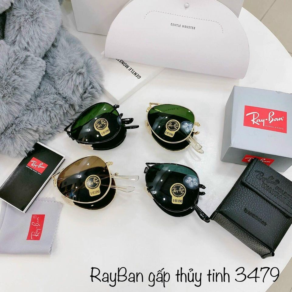 FULL BOX LOẠI 1_MẮT KÍNH RAYBAN GẬP NAM NỮ CAO CẤP CHỐNG TIA UV-DÁNG GẬP