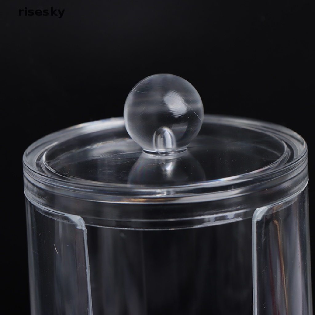 Hộp Đựng Bông Tẩy Trang / Tăm Bông Trang Điểm Bằng Acrylic ♨Trên đó