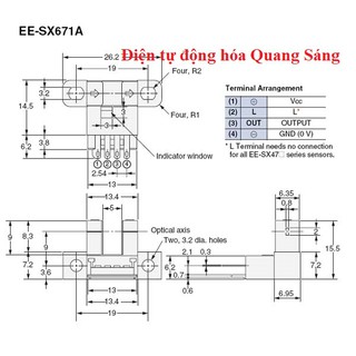 Cảm biến sợi quang Omron EE-SX671A