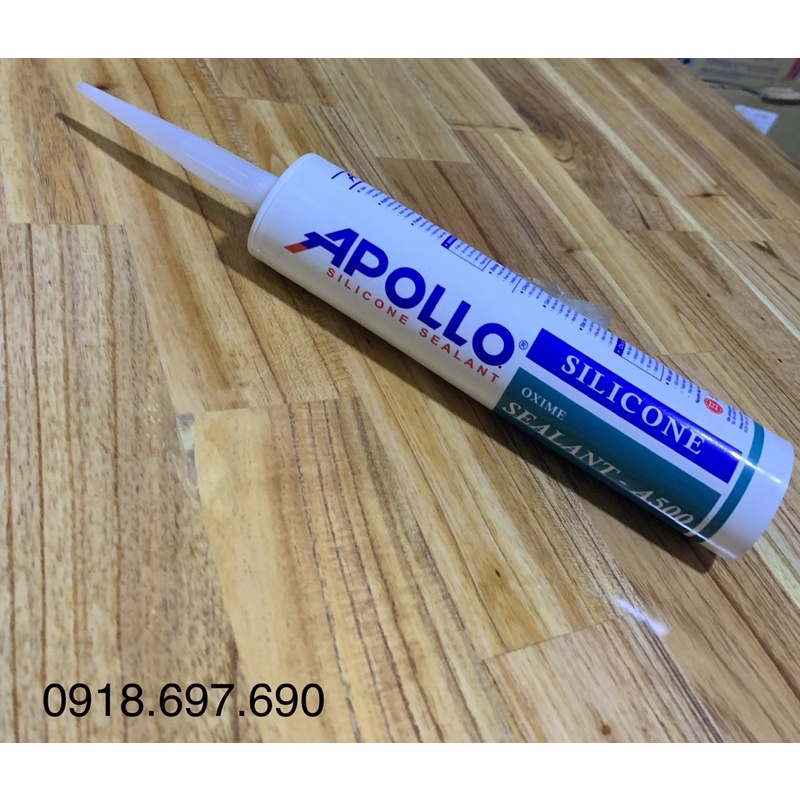 Keo SILICON Apolo A500 đen / trắng sữa hàng chính hãng