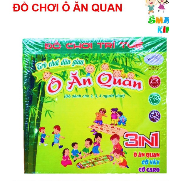 Ô Ăn Quan - Cờ Vây - Cờ Caro _Bộ cờ 3 trong 1