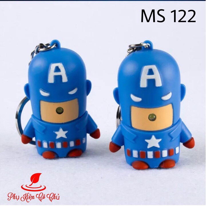 Móc Khóa Caption Đèn Led Marvel Avenger - MS122