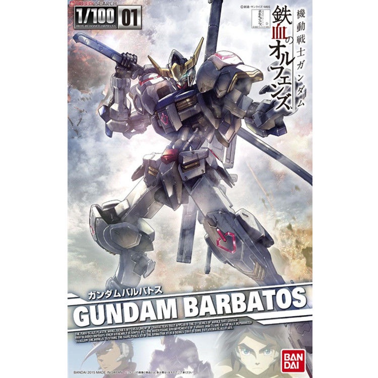 Bandai Mô Hình Lắp Ráp Gundam Tỷ Lệ 1 / 100 Thương Hiệu TV01 Barbatos