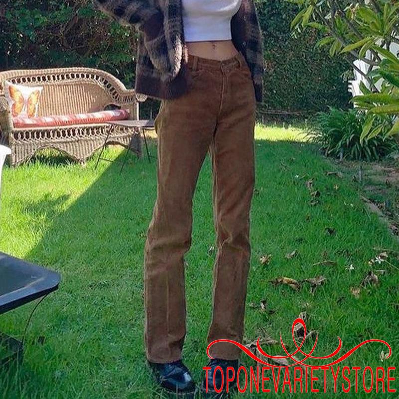 Quần dài lưng cao màu trơn phong cách thời trang cho phái nữ | BigBuy360 - bigbuy360.vn