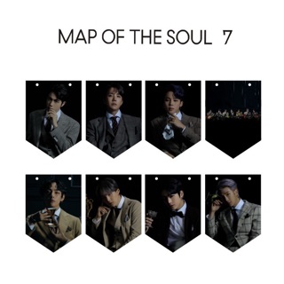 Dây cờ treo kèm ảnh BTS MOTS 7