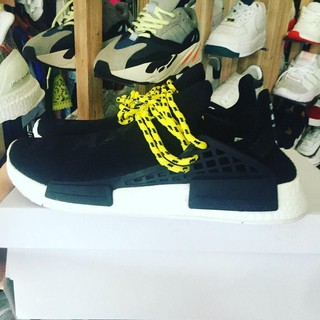 Giày thể thao sneaker nam nữ hàn quốc Human đen dây vàng