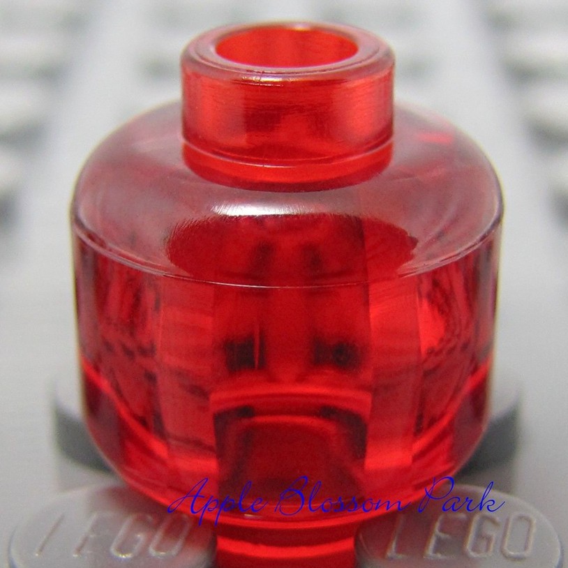 Phụ Kiện LEGO Đèn Lồng, Đầu Nhân Vật LEGO Minifigures Màu Đỏ Trong Suốt ID 6173950 30011