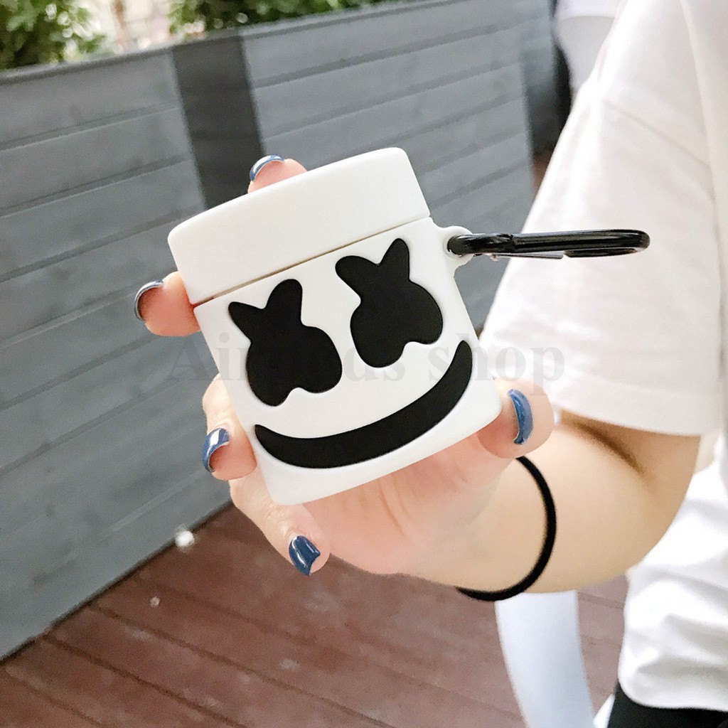 (Hàng loại 1) Ốp Airpods 1/2, Airpods Pro DJ Marshmello EDM silicon 3d cao cấp