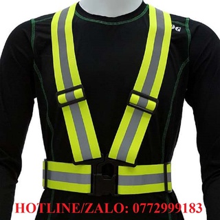 Áo Phản Quang đi phượt, Dây Đai Phản Quang Thun (Dây) Đi Đêm Chữ A