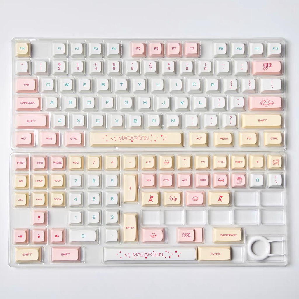 Bộ keycap PBT nút bàn phím cơ profile XDA Ice Cream, Macaroon ... phù hợp nhiều loại bàn phím