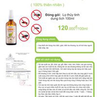 Tinh dầu xịt đuổi côn trùng