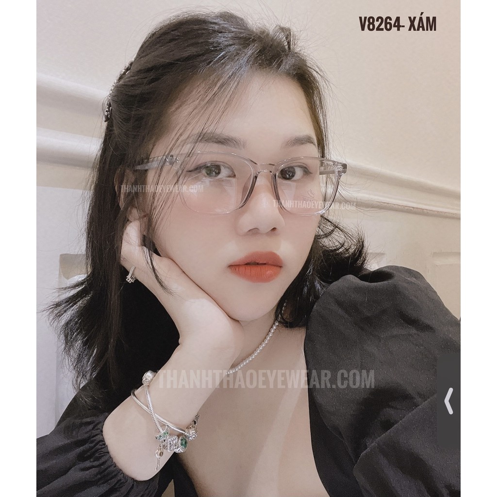 [HÀNG LOẠI 1] Gọng Kính Cận Vuông Dẻo Dáng Mảnh 8264 Nhiều Màu Nam Nữ - ThanhThao Eyewear | BigBuy360 - bigbuy360.vn