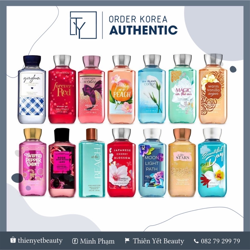 295ml - Gel sữa tắm Bath Body Works