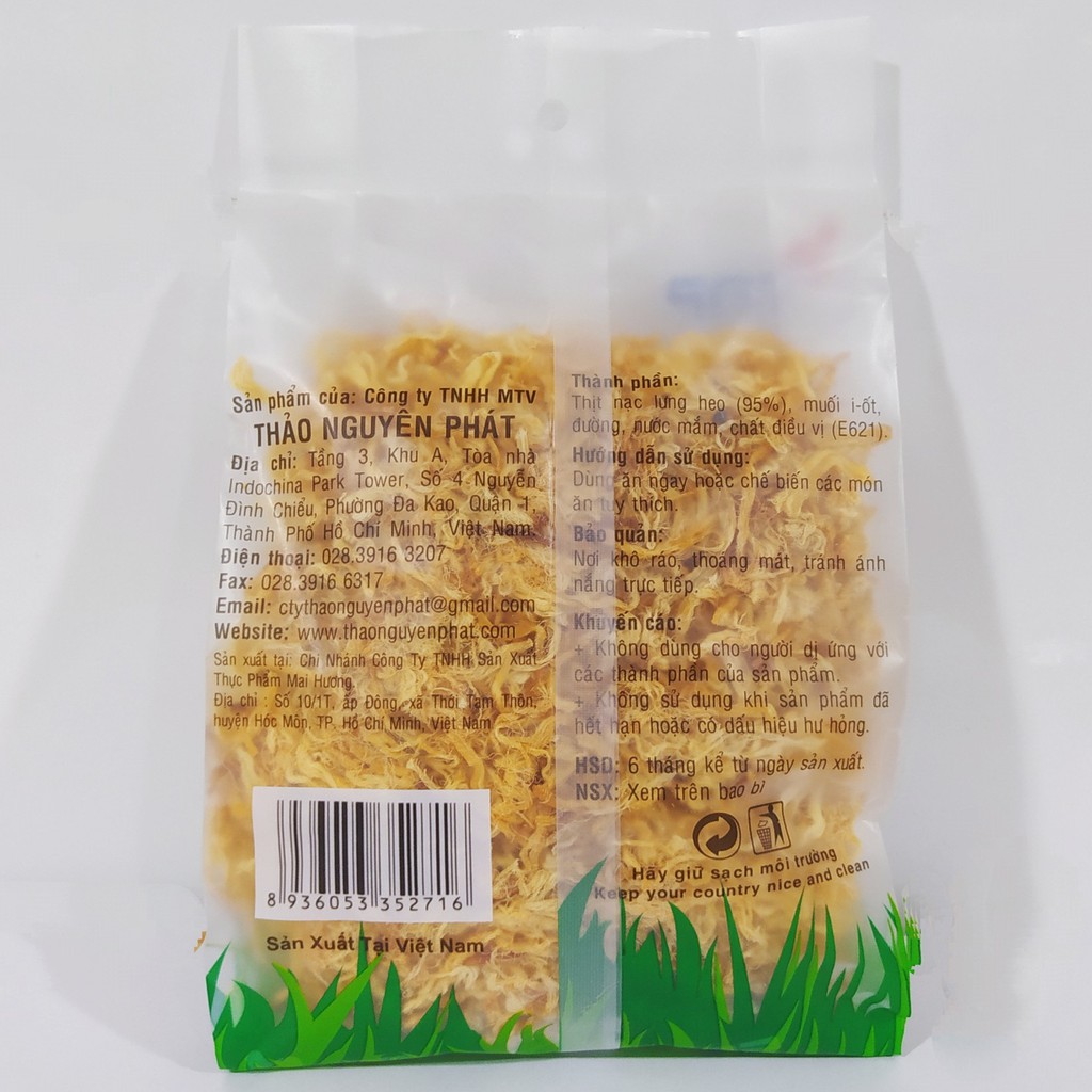 (GÓI 150G) CHÀ BÔNG HEO CHÀ CHÀ THẢO NGUYÊN PHÁT (TNP) - Hàng công ty chính hãng. Chà bông sạch, cam kết chất lượng. | BigBuy360 - bigbuy360.vn