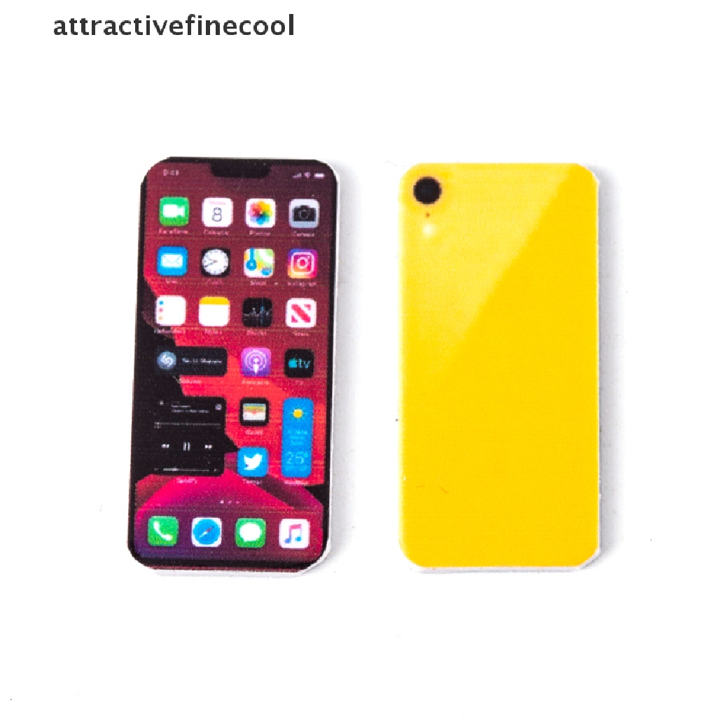 Mô Hình Điện Thoại Di Động Mini Tỉ Lệ 1: 12 Dùng Để Trang Trí Nhà Búp Bê