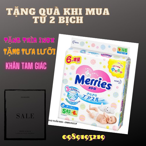 Tã/Bỉm MERRIES nội địa Nhật (Cộng Miếng -TC ) Tã Merries chống hăm đủ size NB96/S88/M68/L58/M64/L50/XL44/XXL28/S82TC