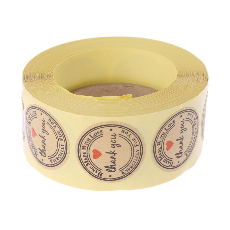 Set 500 Miếng Giấy Dán Chữ Thank You Dùng Để Trang Trí Tiệc Cưới DIY