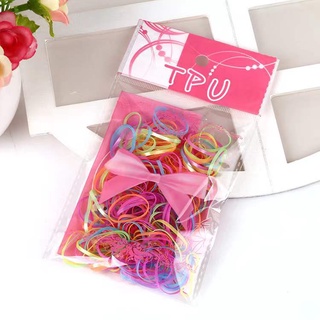 Set 100 Dây Thun Cột Tóc Nhiều Màu Thời Trang Cho Nữ