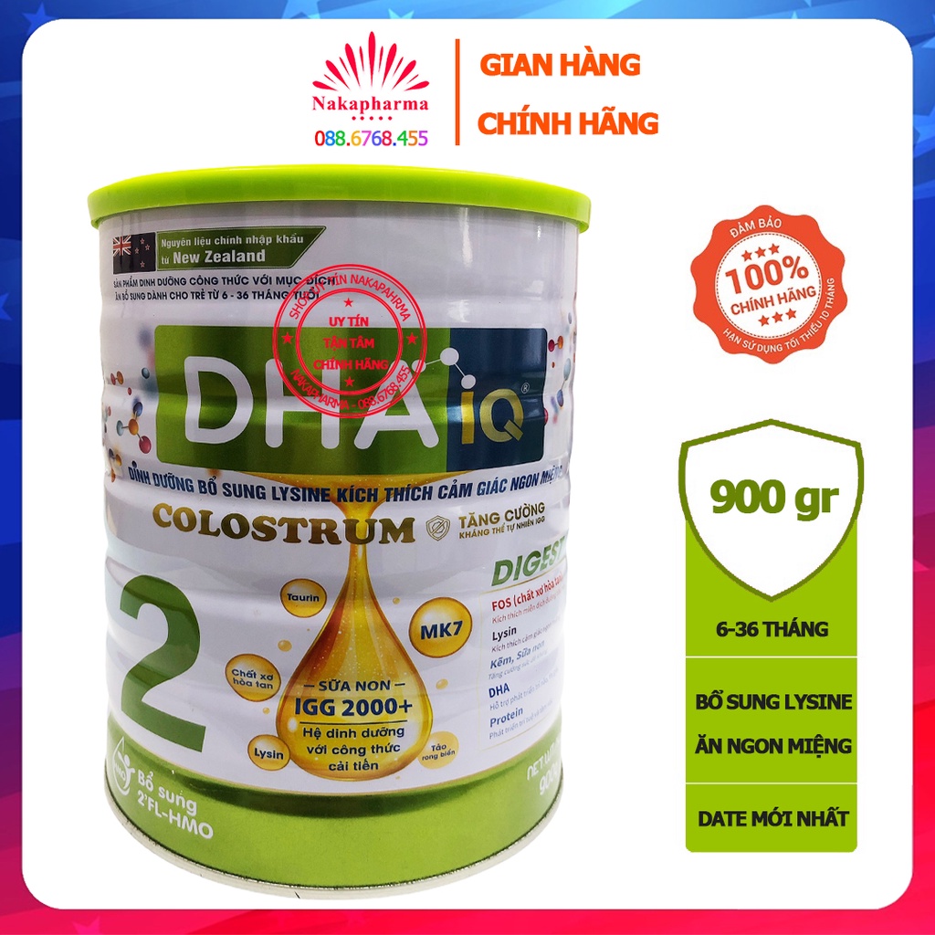 Sữa bột DHA IQ Digest 2 Colostrum 900g – Khắc phục biếng ăn