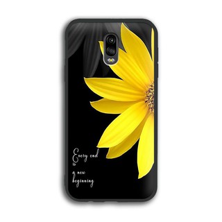 Ốp lưng samsung galaxy j7 plus - 02037 0037 daisy01 - viền dẻo đen