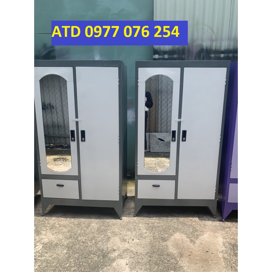 Tủ sắt nhôm đựng quần áo giá xưởng nhiều màu đẹp dày dặn ATD FREESHIP