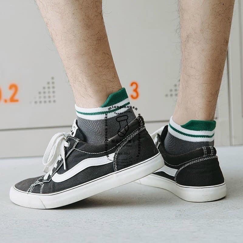 10 Đôi tất cotton len trong túi zip hàng đẹp