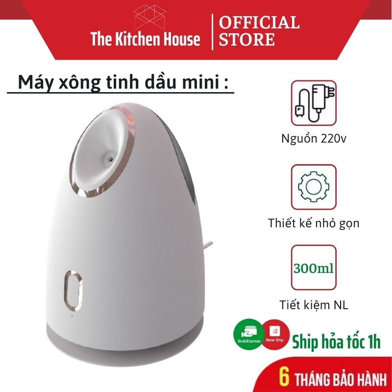 Máy xông tinh dầu mini đa năng cao cấp phun sương, tạo ẩm, khuếch tán tinh dầu đuổi muỗi an toàn The Kitchen House