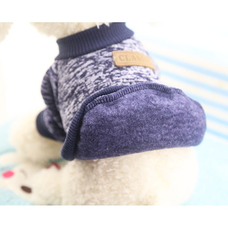 Áo Sweater Chất Vải Tổng Hợp Giữ Ấm Cho Chó/Mèo