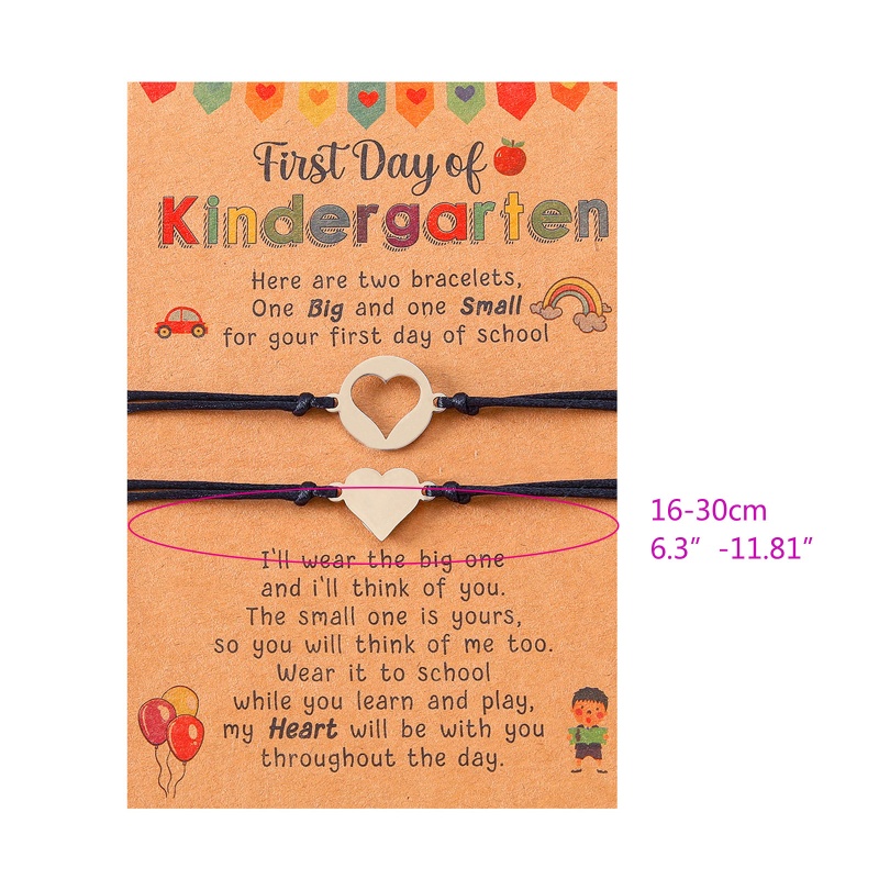 Set 2 Vòng Tay Mặt Trái Tim Cho Mẹ Và Bé