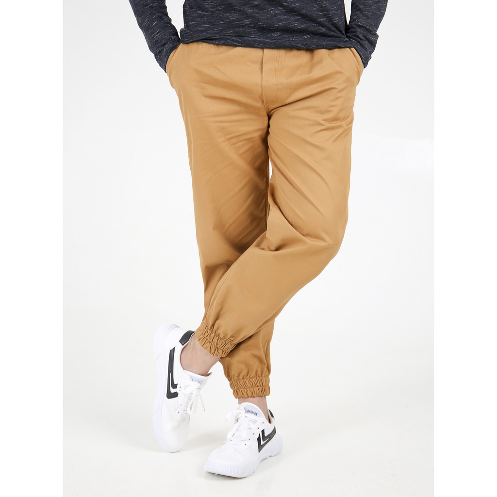 Quần Jogger ORENO Kaki Nam trơn dáng ôm , quần dài nam kaki bo chun ống vải co giãn nhẹ chuẩn form hàn
