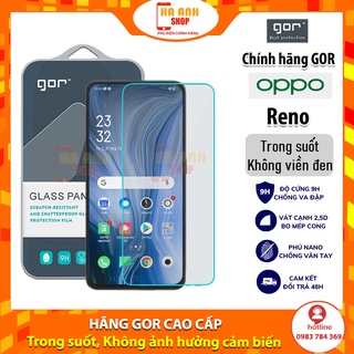 Kính cường lực 2.5D Oppo Reno Full màn hãng Gor cao cấp (chống vân tay)