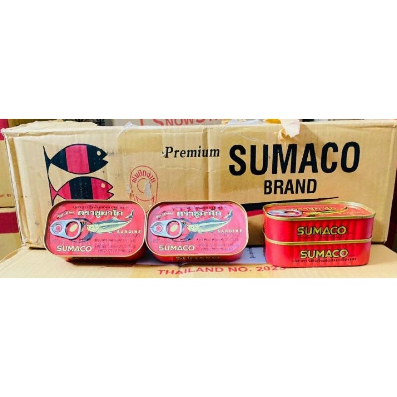 Cá mòi Sốt Cà Thái Lan Sardines Sumaco Hộp 125g hsd 2024