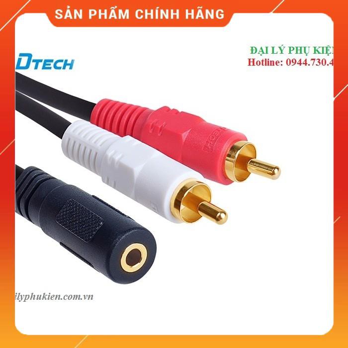 Dây 3.5mm âm sang 2 đầu bông sen dương dailyphukien