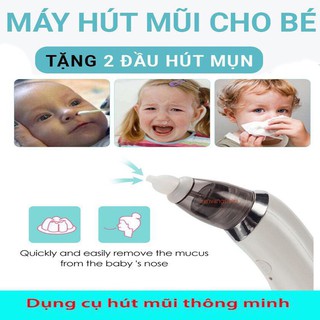 Máy hút mũi sạc pin đầu mềm mại cho bé yêu, máy hút mũi wx-102