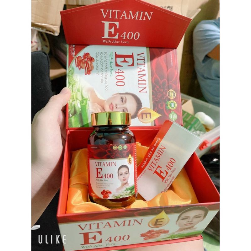 VITAMIN E 400 đỏ WITH ALOE VERA
