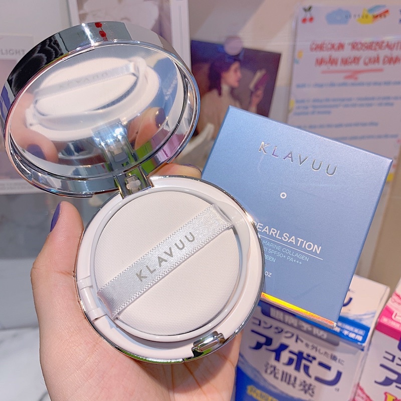 Phấn Nước Klavuu High Coverage Marine Collagen Aqua #21