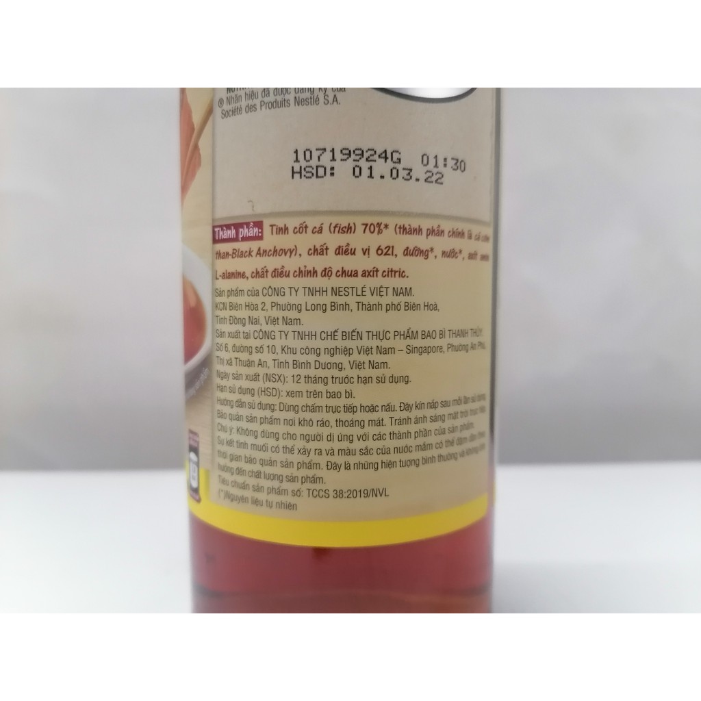 [Chai TT 490ml] NƯỚC MẮM HẢO HẠNG [VN] MAGGI Premium Fish Sauce