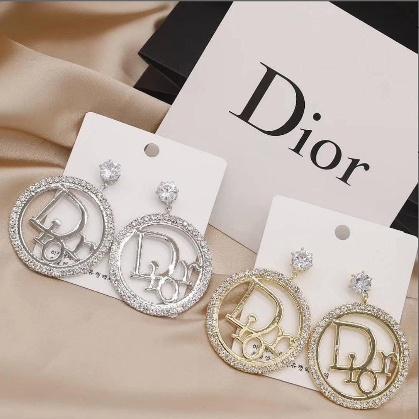 BÔNG TAI DIOR VÒNG TRÒN THỜI TRANG