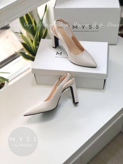 Giày nữ mũi nhọn quai sau 7 cm thời trang  MYSS - CG171