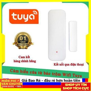 =VIP= Cảm biến từ gắn cửa Wifi Tuya DT2 Báo động chống trộm qua điện thoại