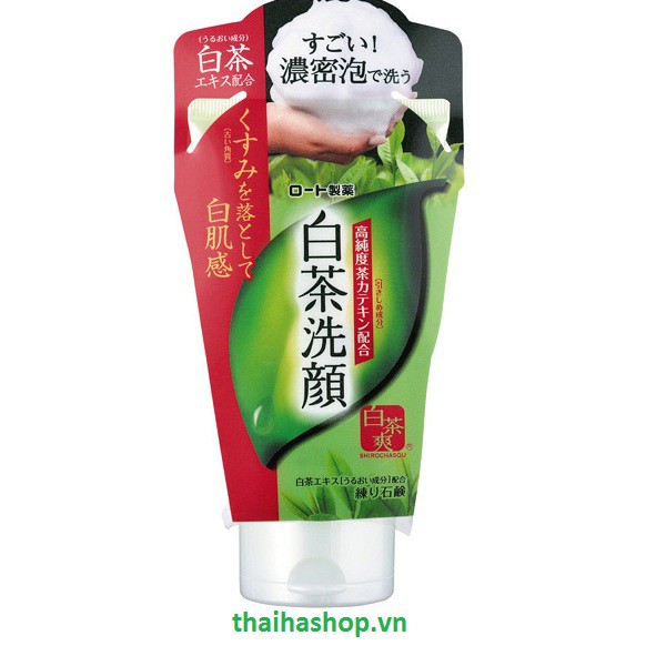 SỮA RỬA MẶT TRÀ XANH ROHTO SHIROCHASOU GREEN TEA FOAM NHẬT BẢN