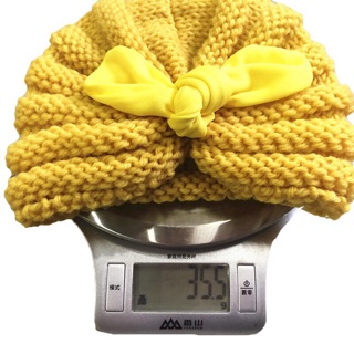 Mũ len turban cho bé gái