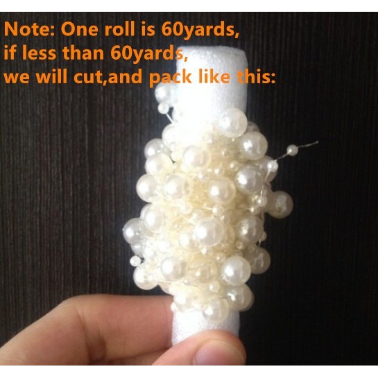 Dây đính ngọc trai giả trang trí đa năng 5M