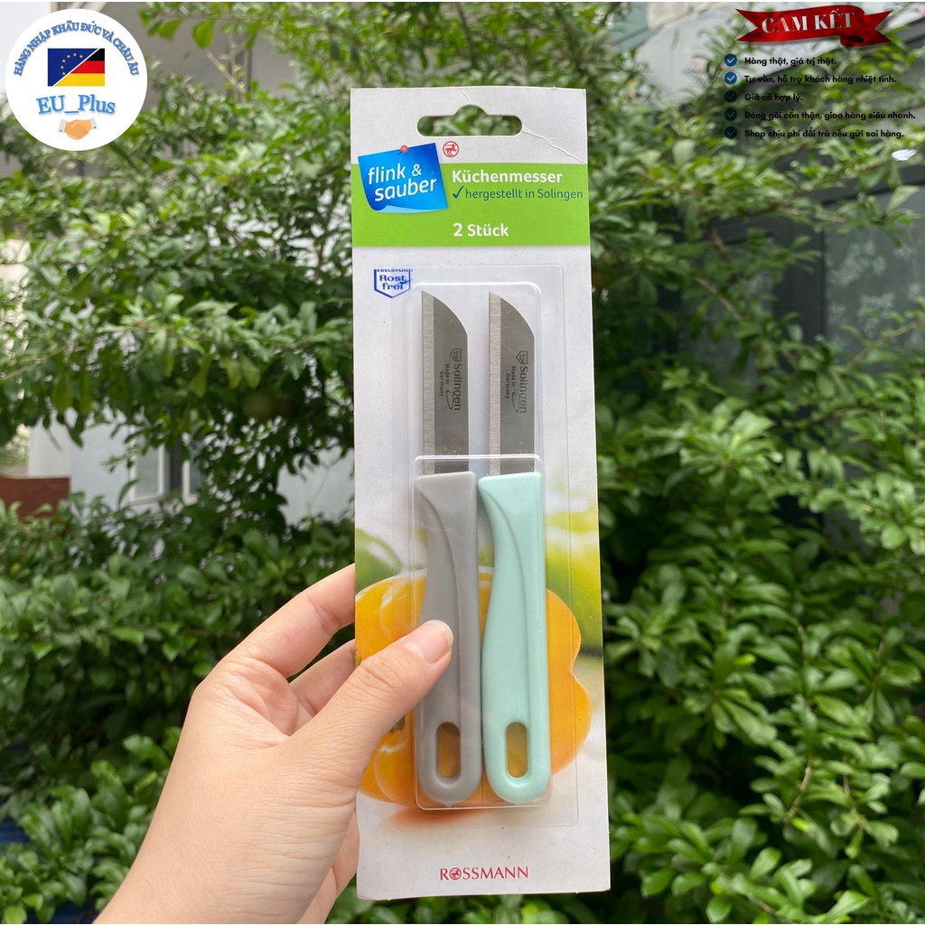 Set 2 Dao Gọt Tỉa Hoa Quả Solingen (Made In Germany)