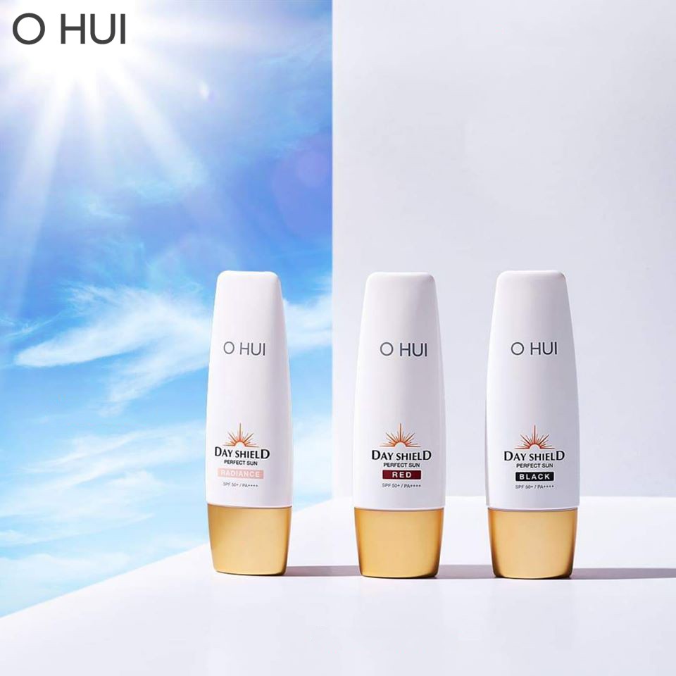 Bộ Chống Nắng Và Làm Sạch 3 Món Cho Da Nhạy Cảm OHUI Day Shield Perfect Sun Black Special Set 3pcs