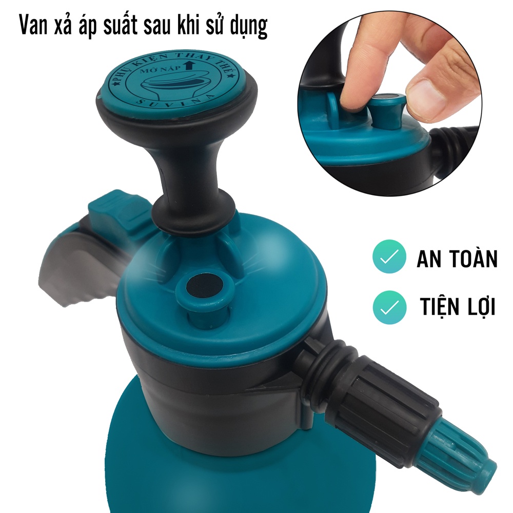 Bình Xịt Nước Tưới Cây 2 Lít Chính Hãng SUVINA Xanh Đậm